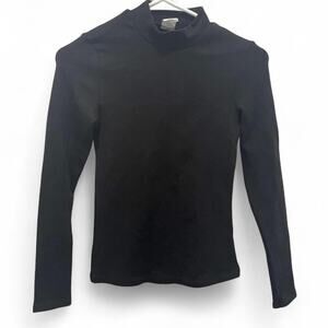 Black long sleeve turtleneck top